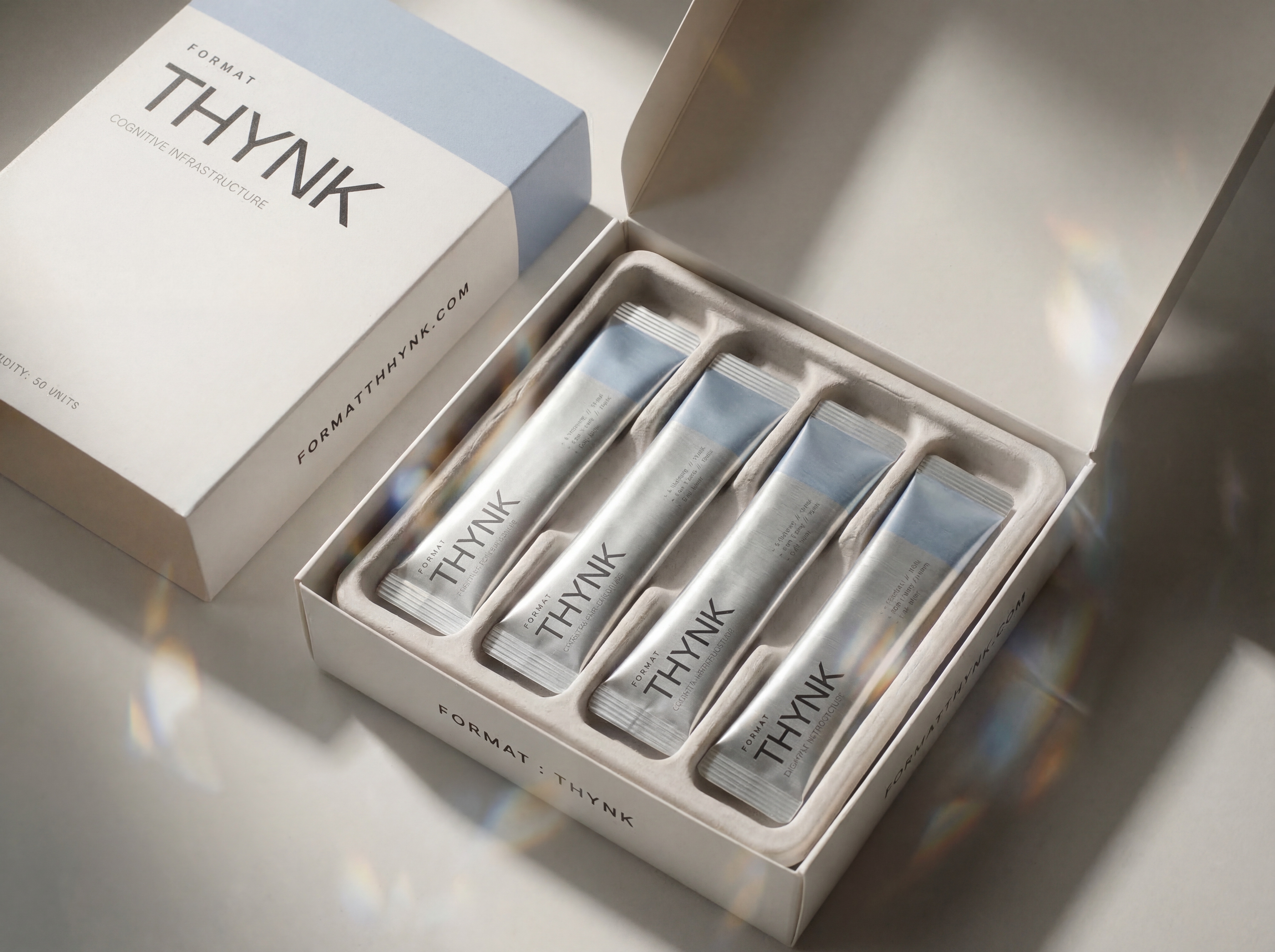 FORMAT premium white box with aluminum sachets